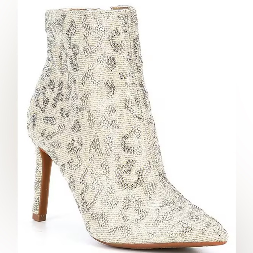 Gianni Binni AnninaTwo leopard print rhinestone booties